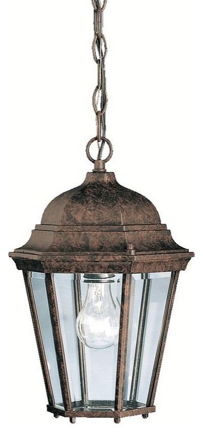 Townhouse   1 light Outdoor Pendant   13.5 inches tall by 9.25 inches   Traditional   Outdoor Hanging Lights   by Bailey Street Home  Houzz