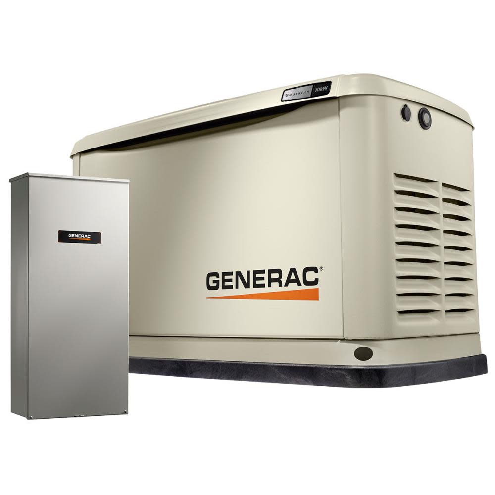 Generac Guardian 10kW Home Backup Generator with 16-circuit Transfer Switch WiFi-Enabled 7172 from Generac