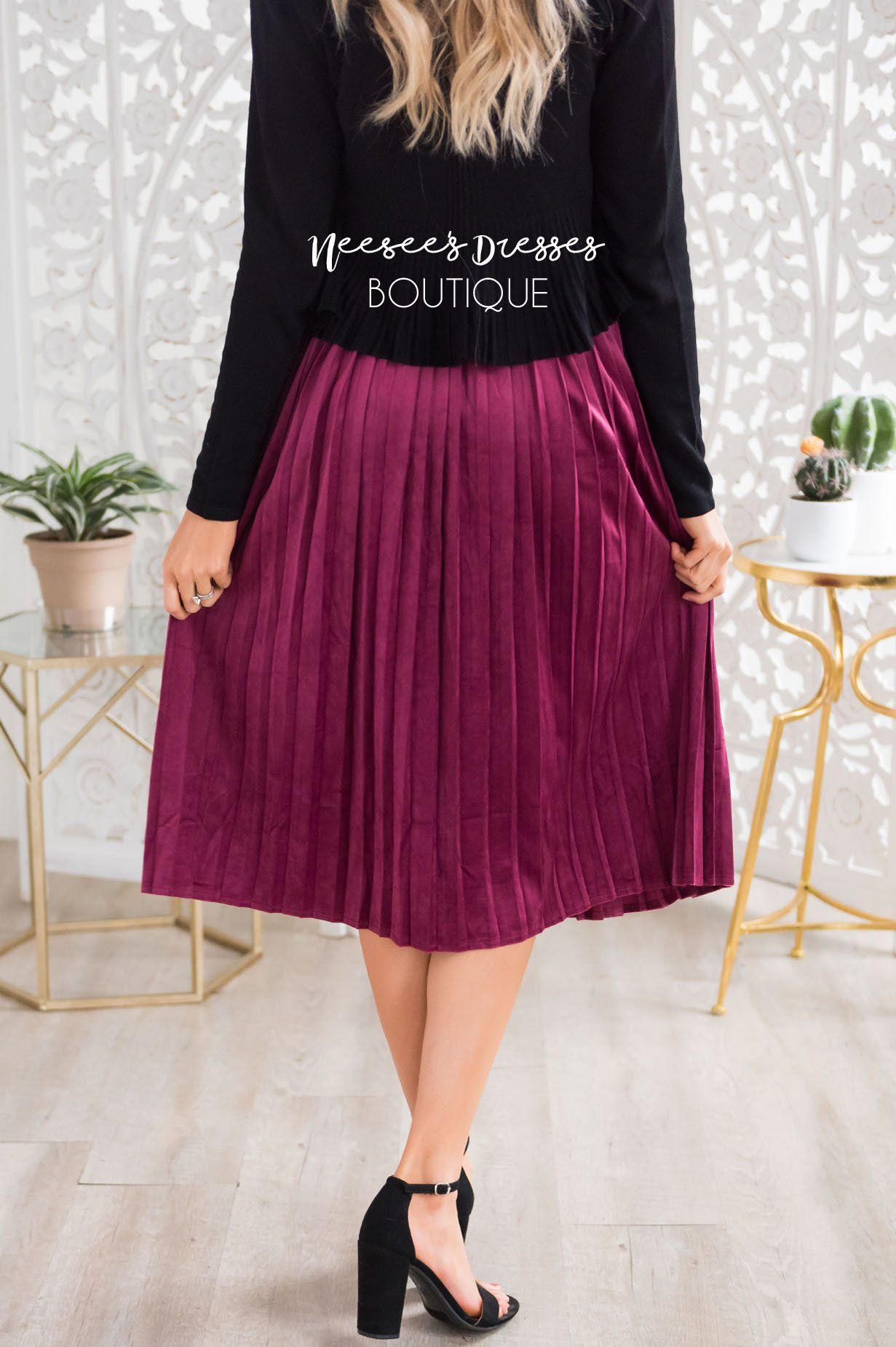 Better Together Velvet Skirt