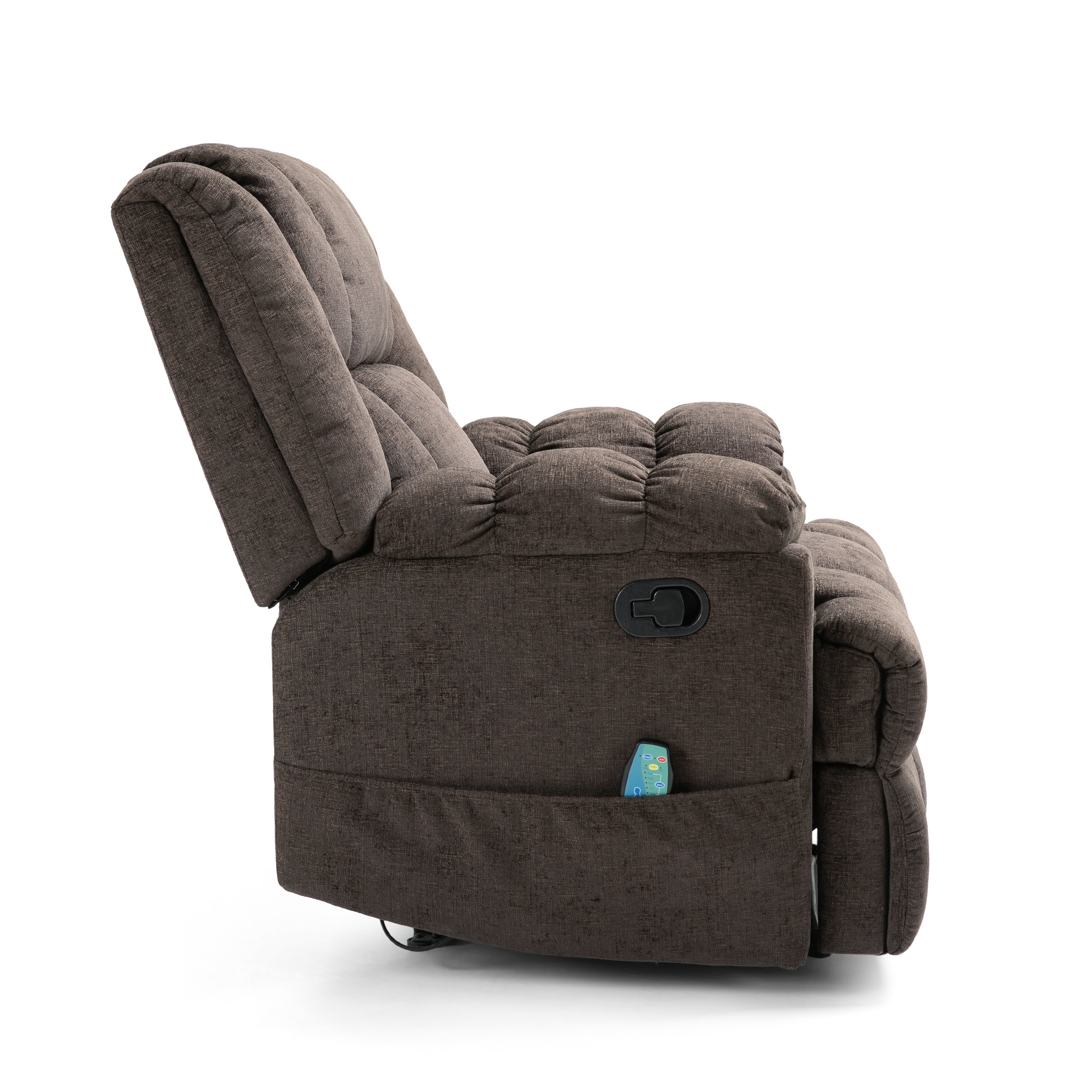 Siloam Contemporary Pillow Tufted Massage Recliner