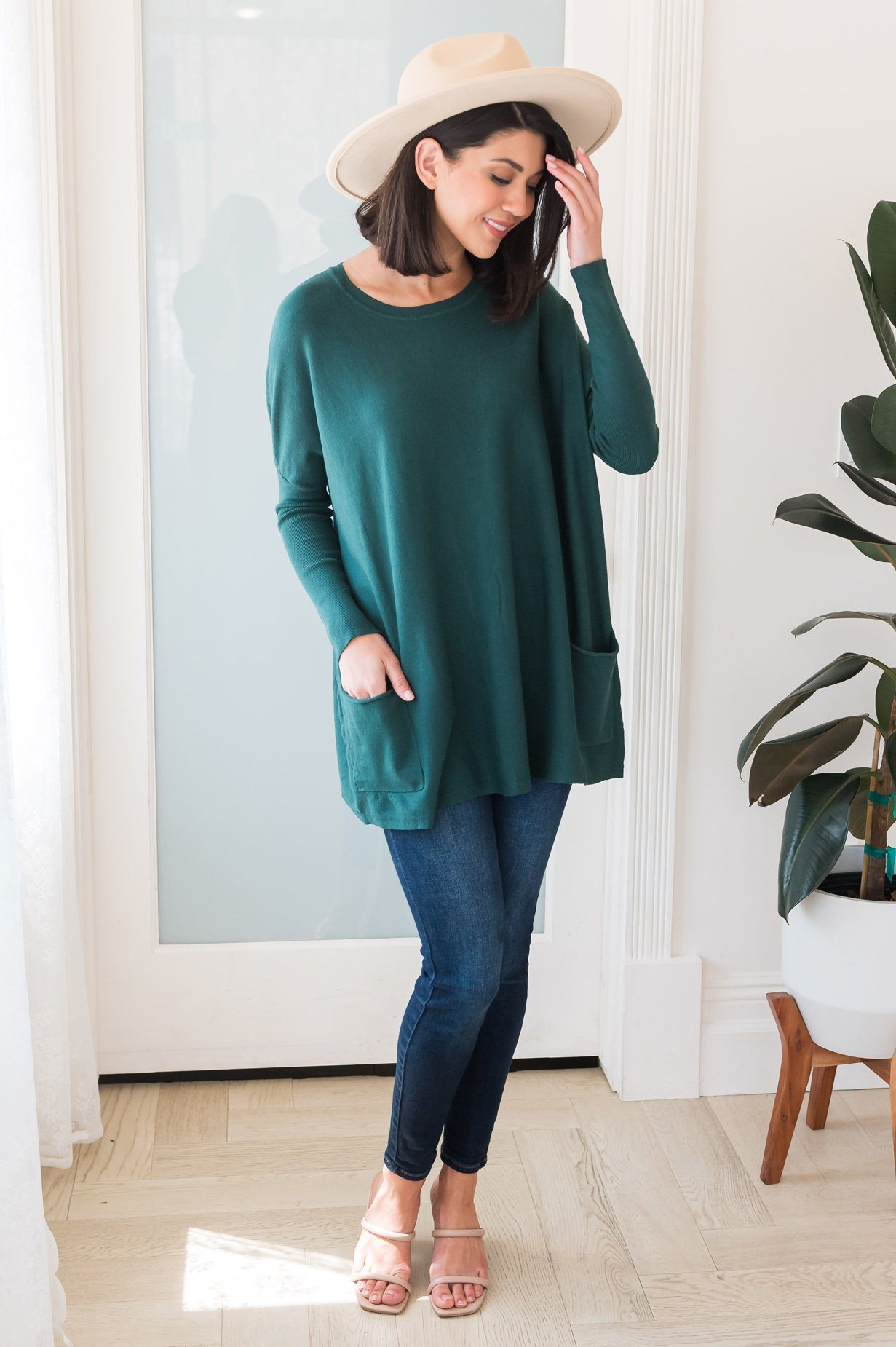 Casual Chic Modest Oversize Sweater