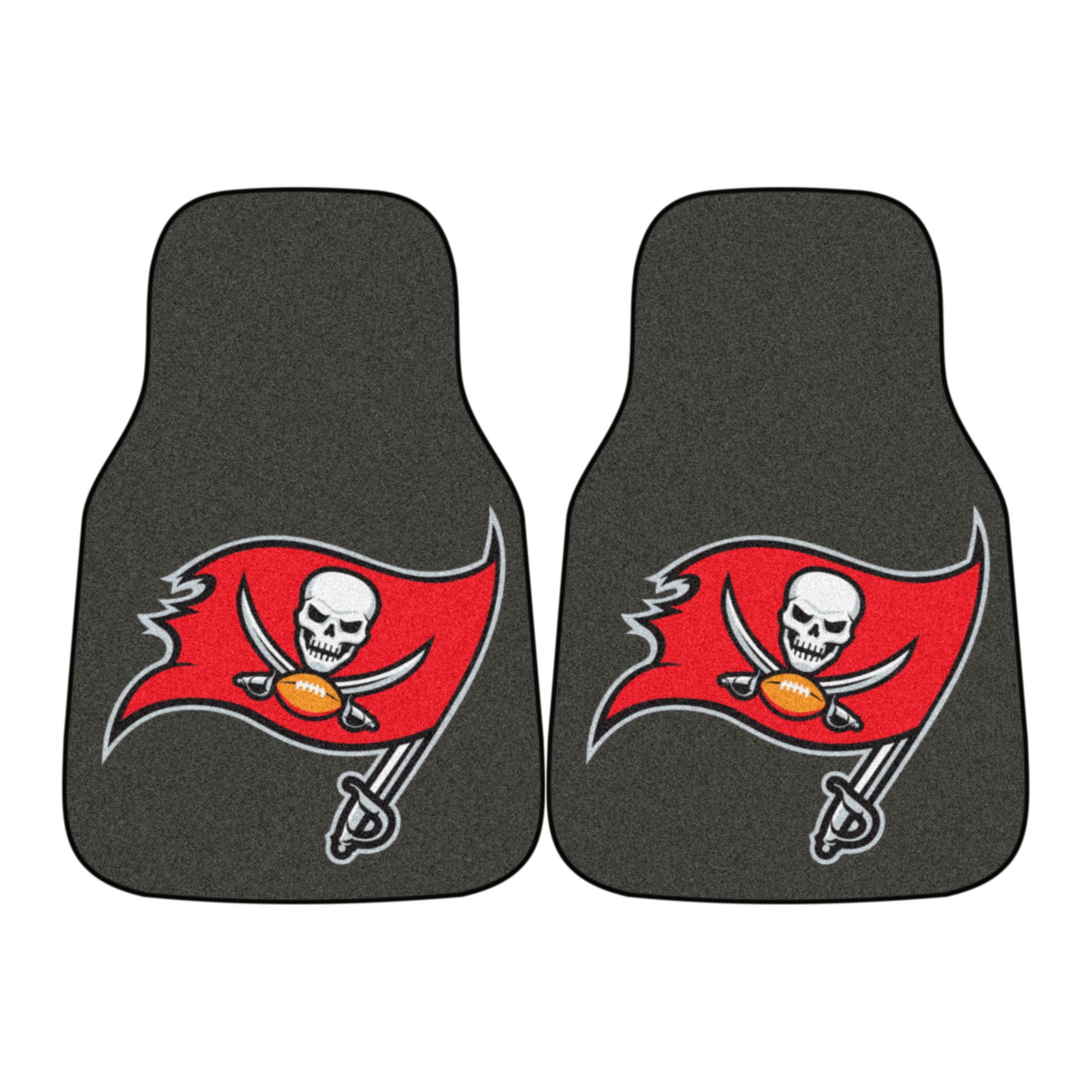 Tampa Bay Buccaneers 2-pc Carpeted Car Mats 17