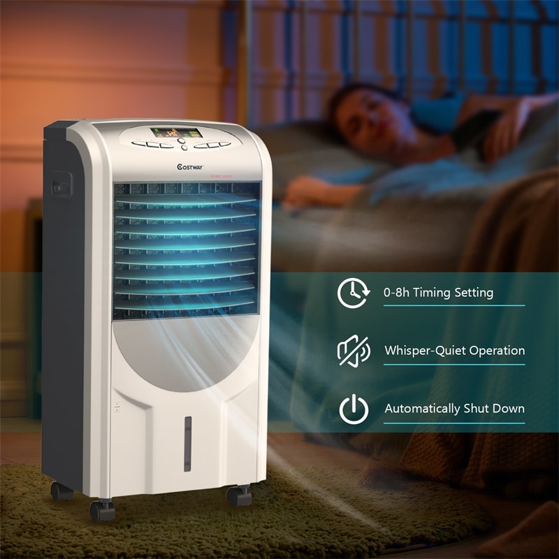 Canada Only - 5-in-1 Portable Air Cooler Fan with Heater and Humidifier Function