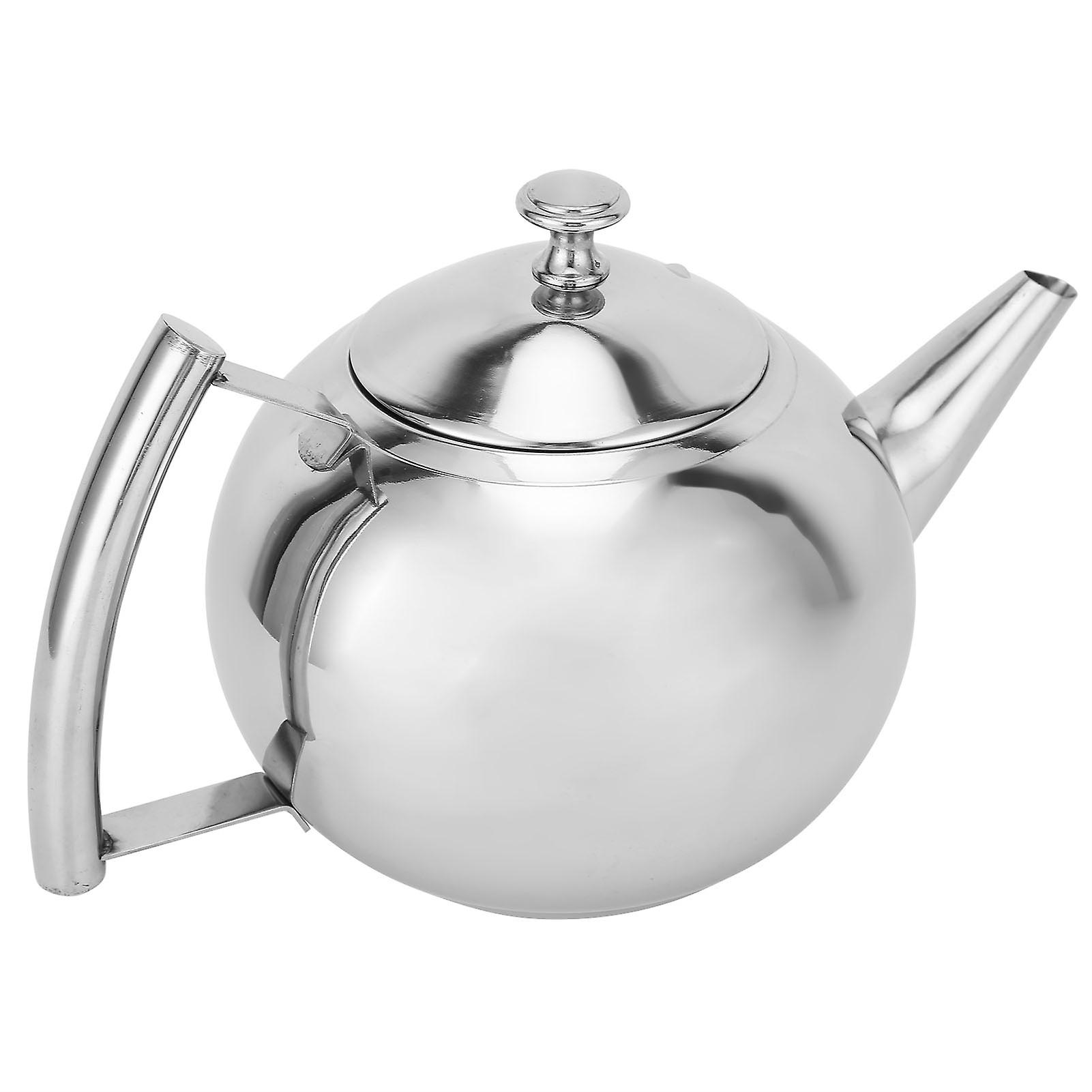 Stainless Steel Teapot Nontoxic Tea Pot Kettle With Filter For Brewing Loose Leaves And Tea Bags(1.5l )