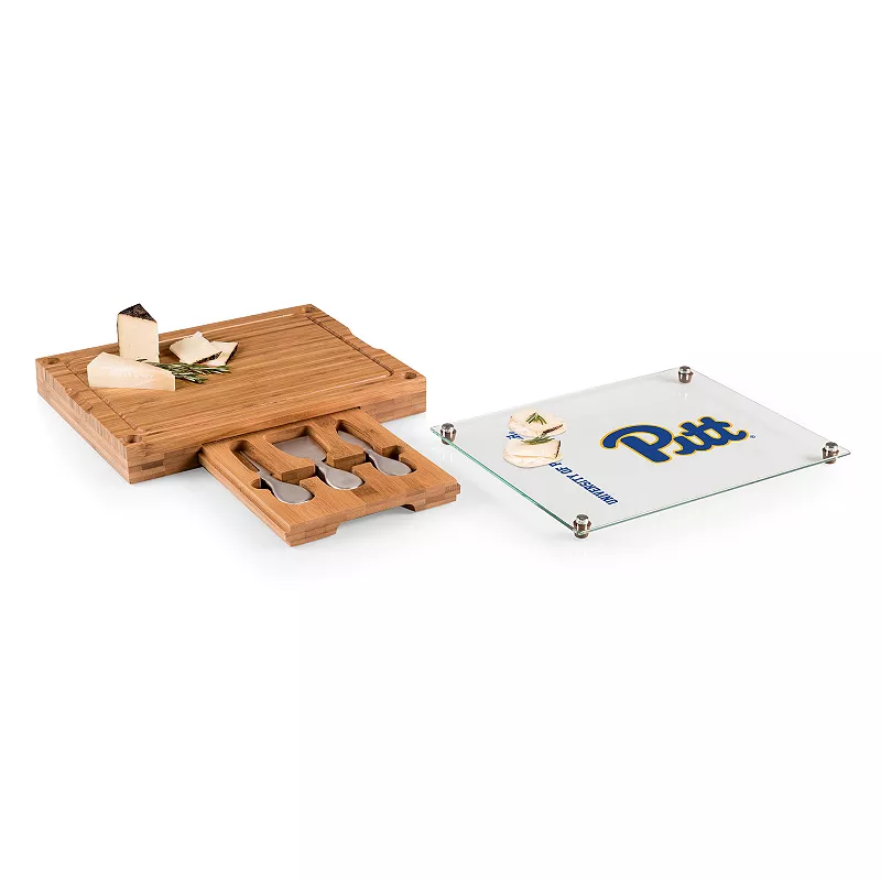 Pitt Panthers Concerto Glass-Top Cutting Board Set