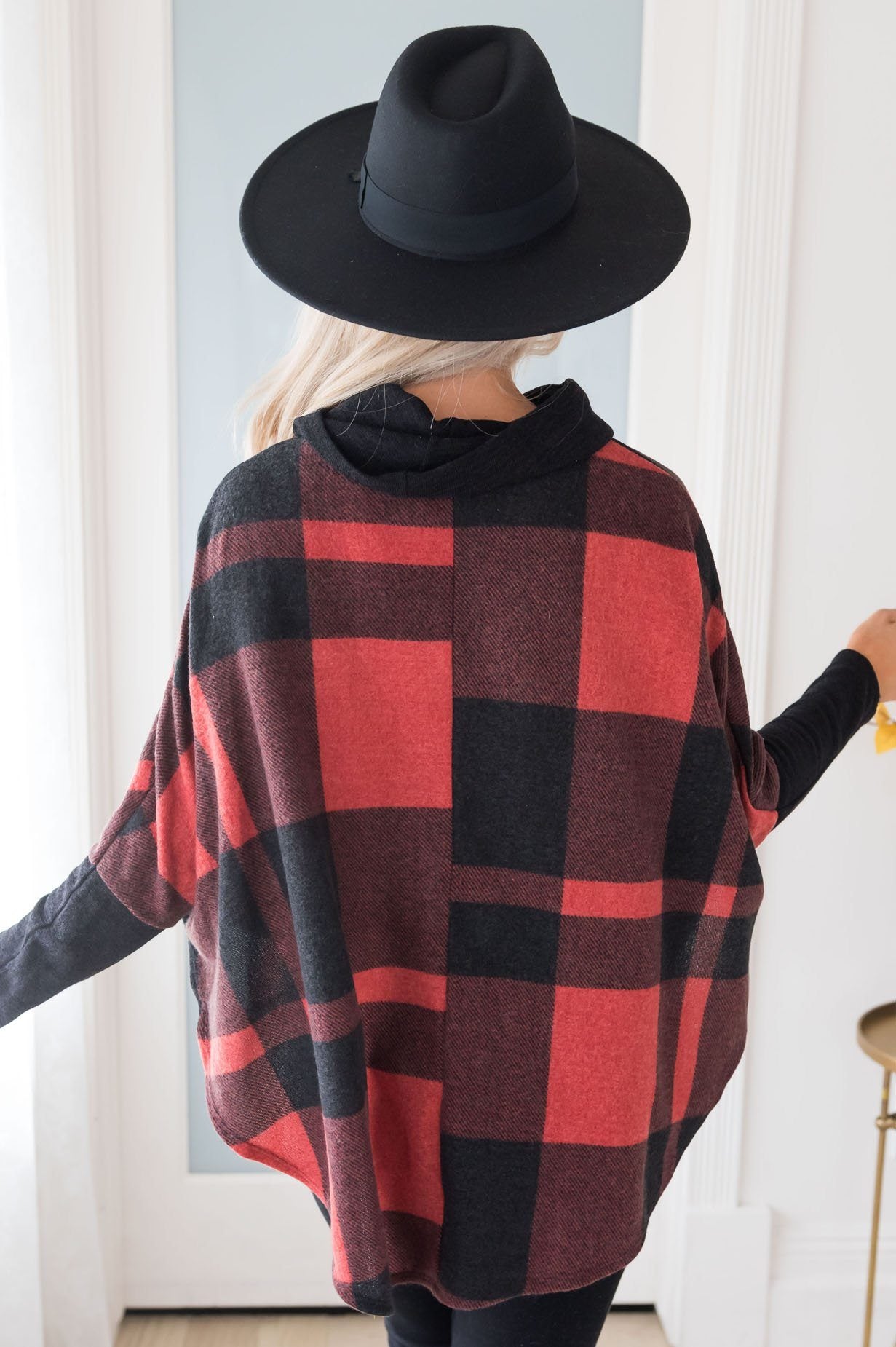 Cozy Up Modest Poncho Sweater