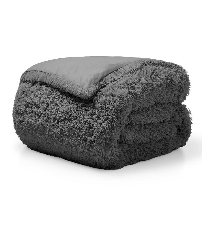 Bare Home Shaggy Fleece Full Duvet Cover