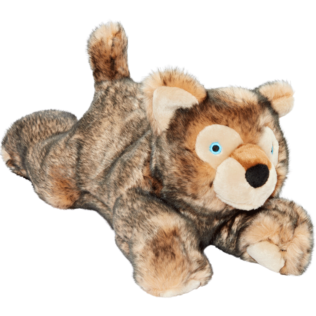 Fluff and Tuff Lobo Wolf Pup Dog Toy