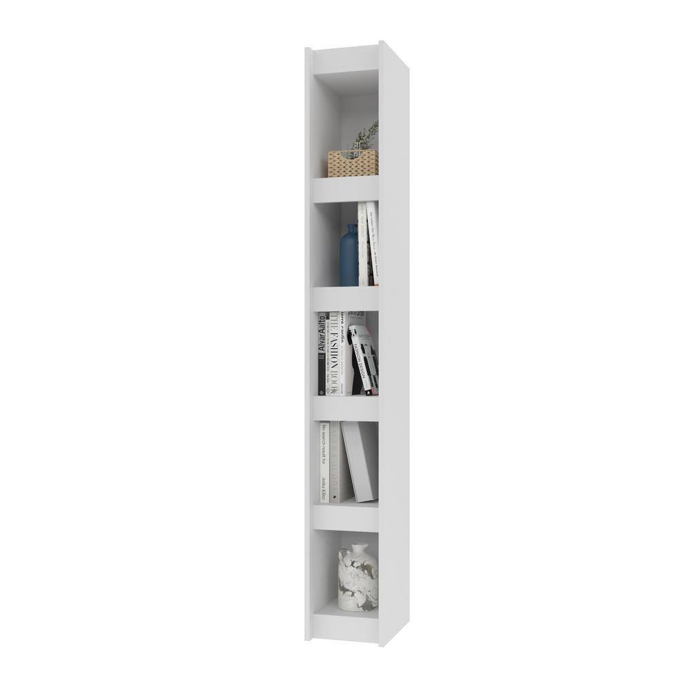 Manhattan Comfort Parana 1.0 White Open Bookcase 30AMC6