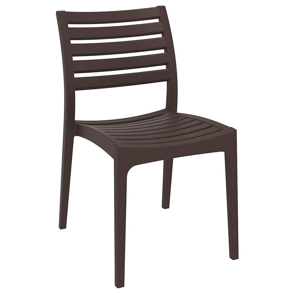 33 Brown Refined Patio Dining Chair