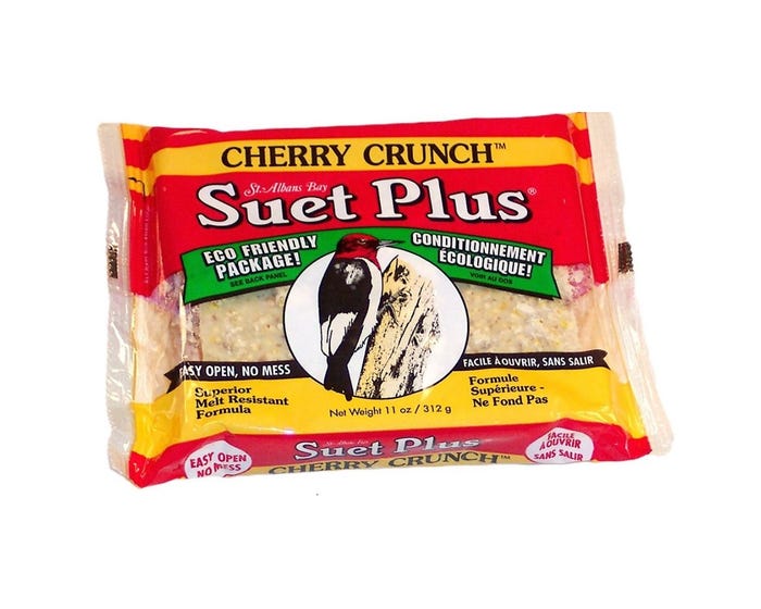 St. Albans Bay Suet Plus® Cherry Crunch™ Bird Suet Cake - 205