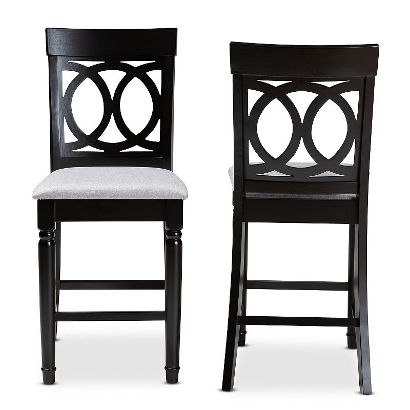 Baxton Studio Verina Counter Stool 2-piece Set