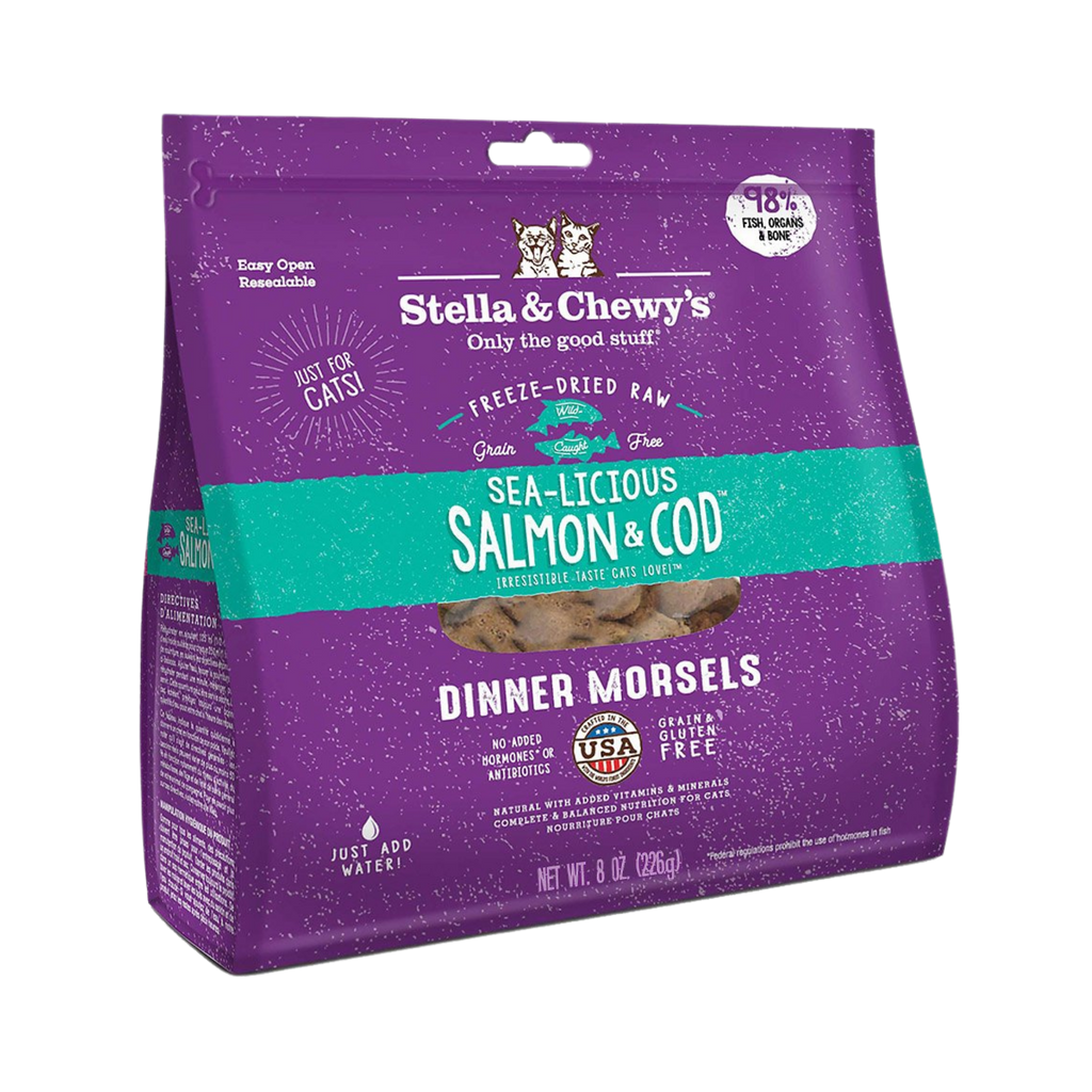 Stella and Chewy's Sea-Licious Salmon and Cod Dinner Freeze-Dried Cat Food