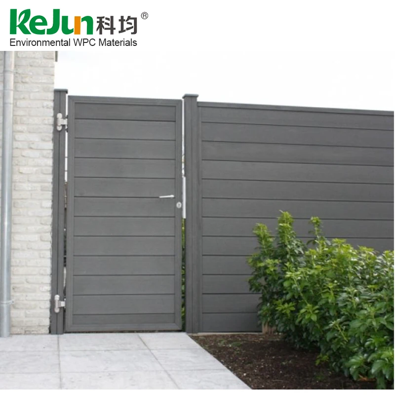 Factory Cheap Price WPC Composite Aluminum Fence panels for garden fencing