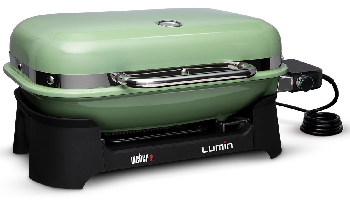 Weber Lumin Seafoam Green Electric Grill