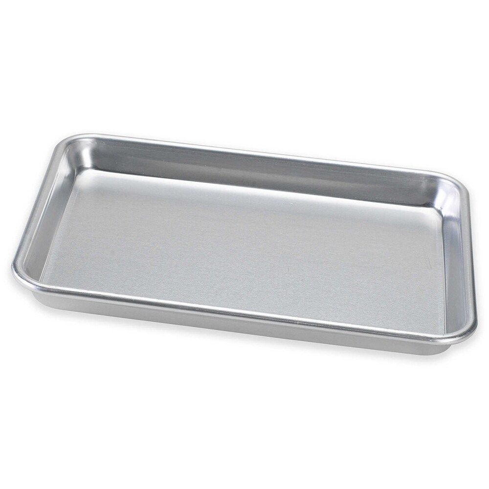 Nordic Ware Naturals Aluminum Bakers Quarter Sheet Baking Pan 12.25x9.5x1 Inches   Silver