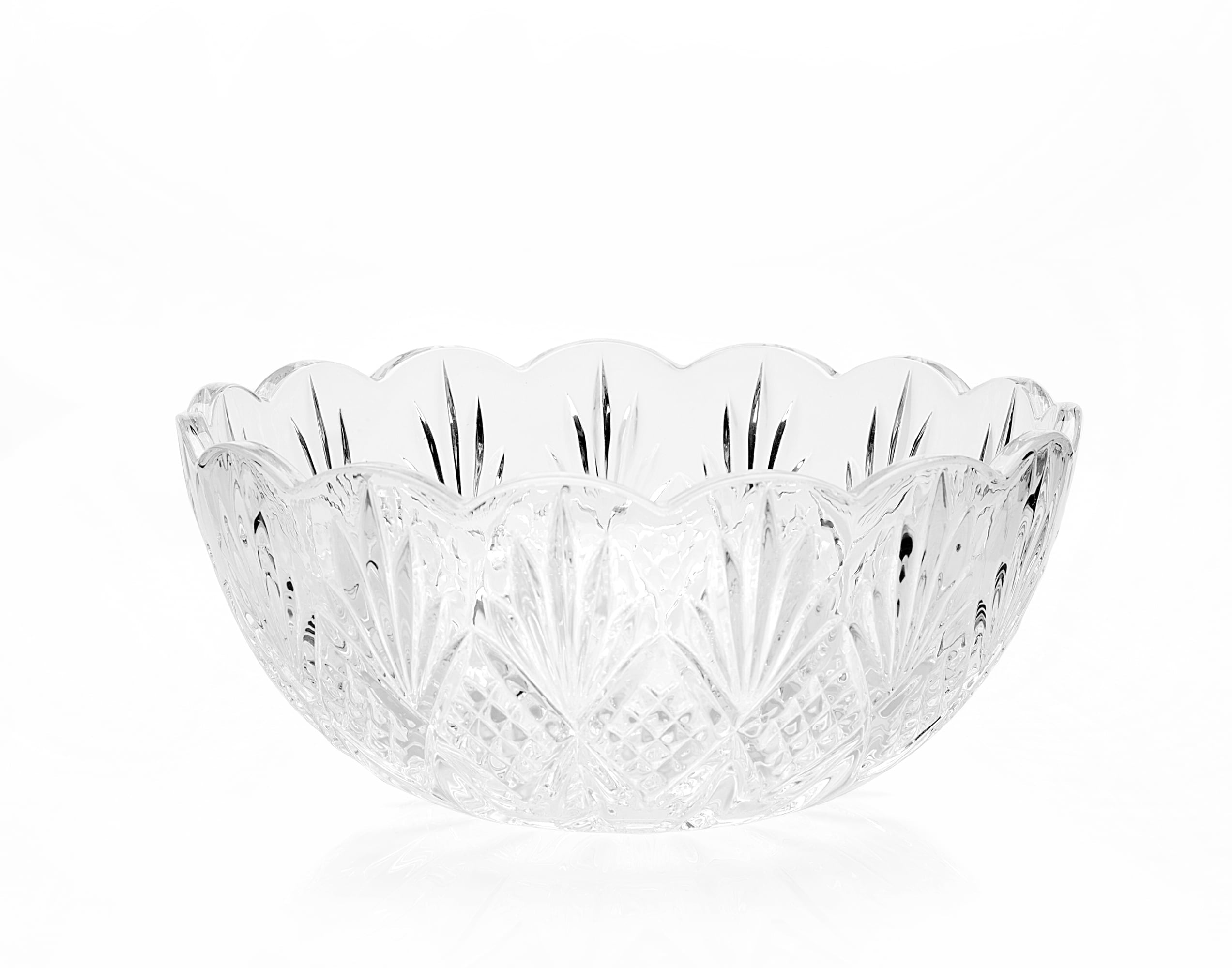 Dublin Crystal Scalloped Serving Bowl