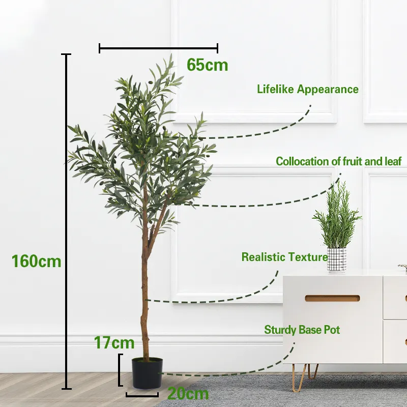 supply artificial tree potted decoration cheap plant artificial indoor olive trees