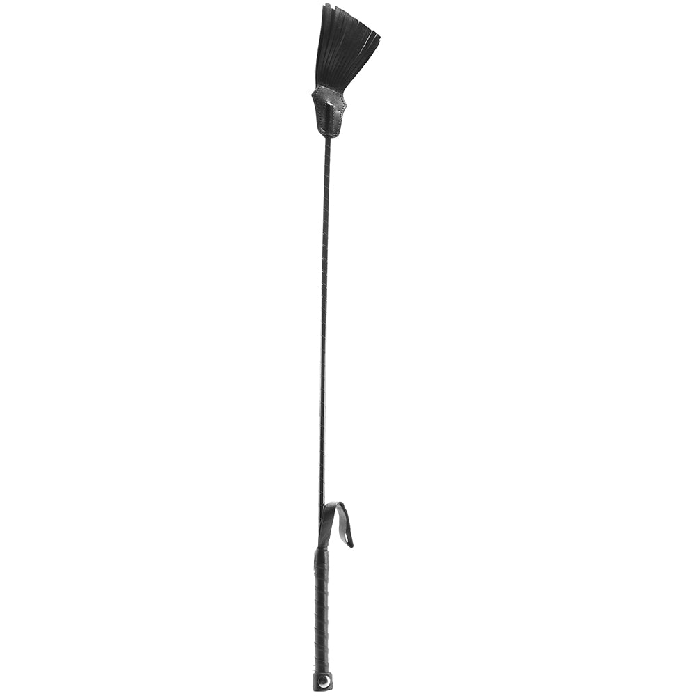 Tasselled Riding Crop in Black