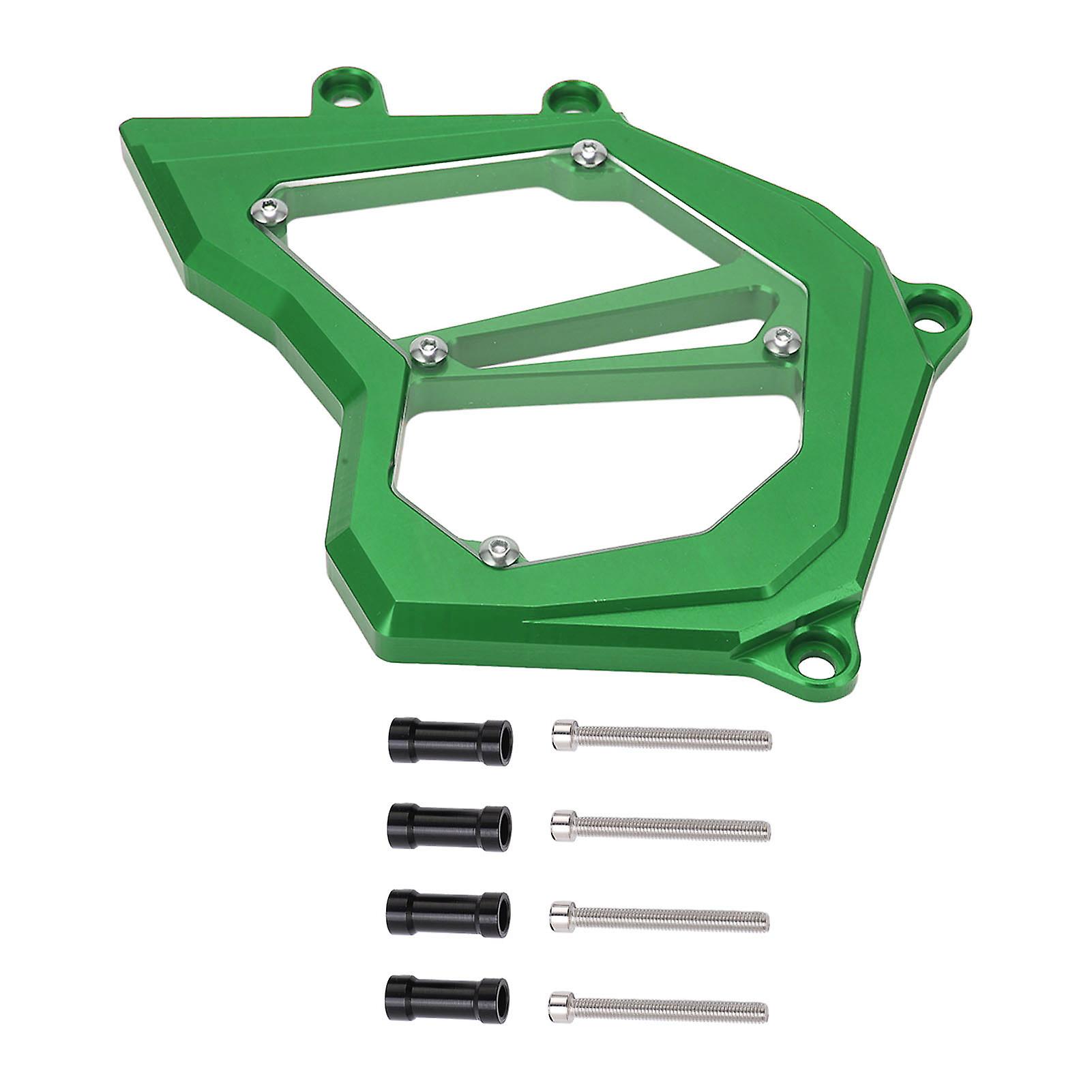 Motorcycle Front Sprocket Cover Chain Guard Protector Aluminum Alloy Replacement For Zx10r 20112017green