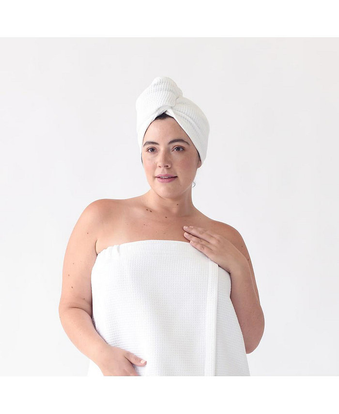 Cozy Earth Waffle Terry Hair Towel For Women and Men