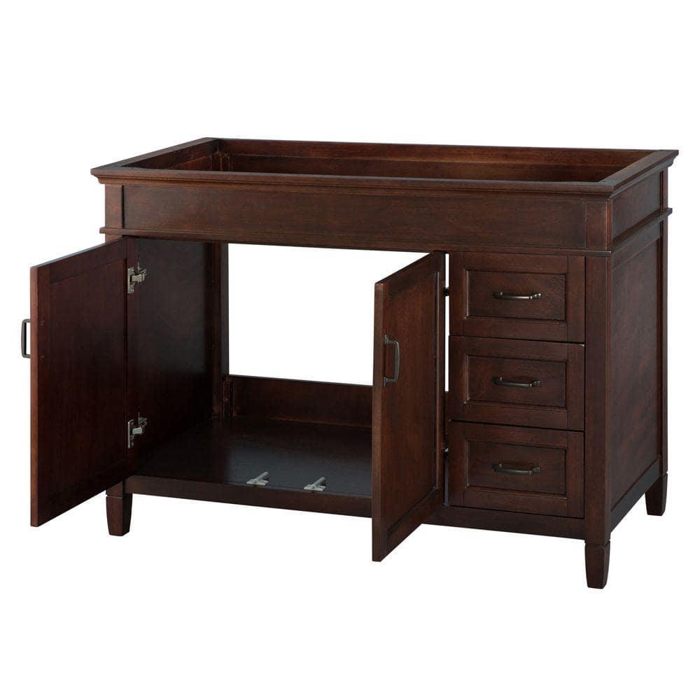 Home Decorators Collection Ashburn 48 in W Bath Vanity Cabinet Only in Mahogany