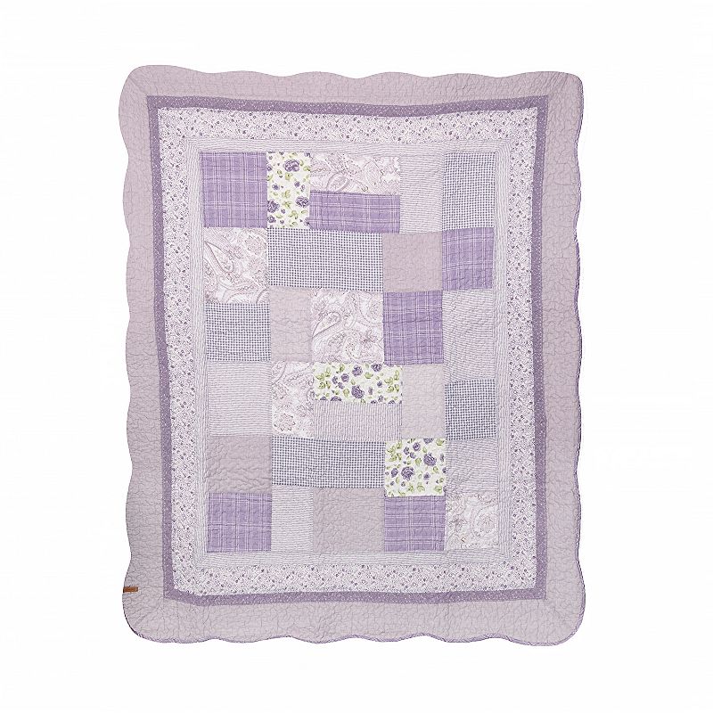 Donna Sharp Lavender Rose Throw