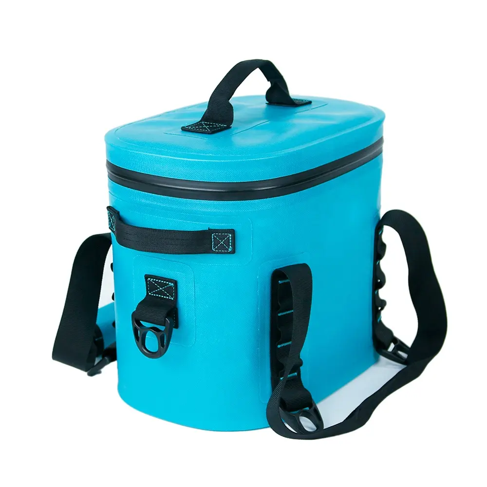 8L Waterproof Soft Cooler Insulated Shoulder Cooler Bag Leakproof Tpu Hopper For Fishing Camping Hiking