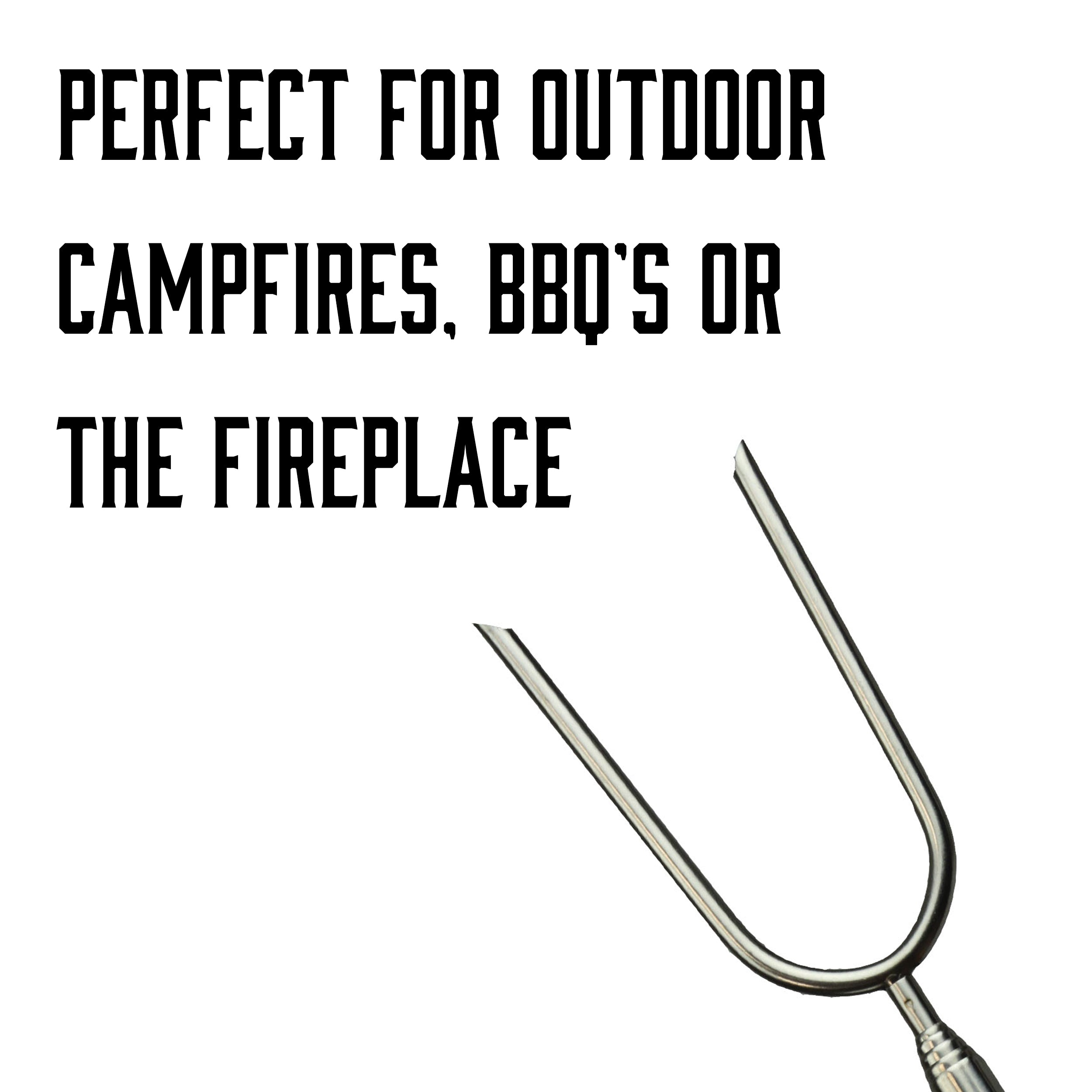 Rivers Edge Products Marshmallow Roasting Sticks, 10 to 34 Inches Long, Weenie, Hot Dog, or S’mores Metal Skewers for Campfire, Rotating BBQ Forks for Fire Pit Cooking, Pack of 3