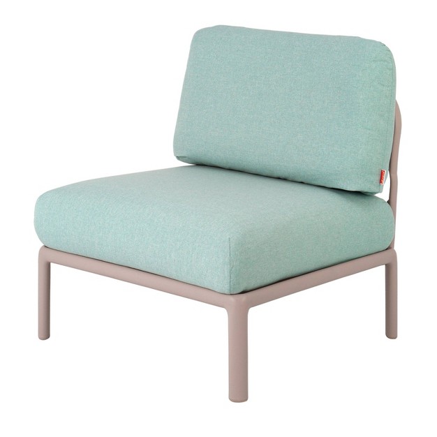 Laurel Outdoor Club Chair With Cushion Gray seafoam Lagoon