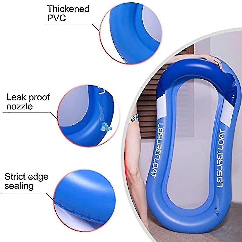 Inflatable Floating Ock， Comfortable Pool Lounr Float， Swimming Pool Inflatable Rafts Floating Bed Sofa Loun Ch Der， Swimmi