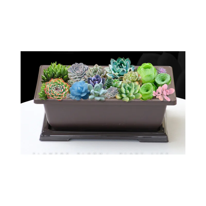 garden supplies flower square pot large size outdoor rectangular flower pot planter