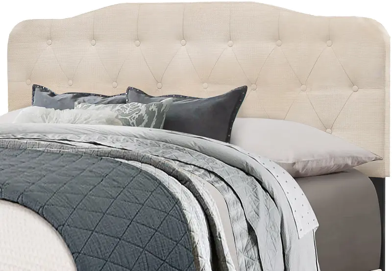 Nicole Linen Full-Queen Upholstered Headboard