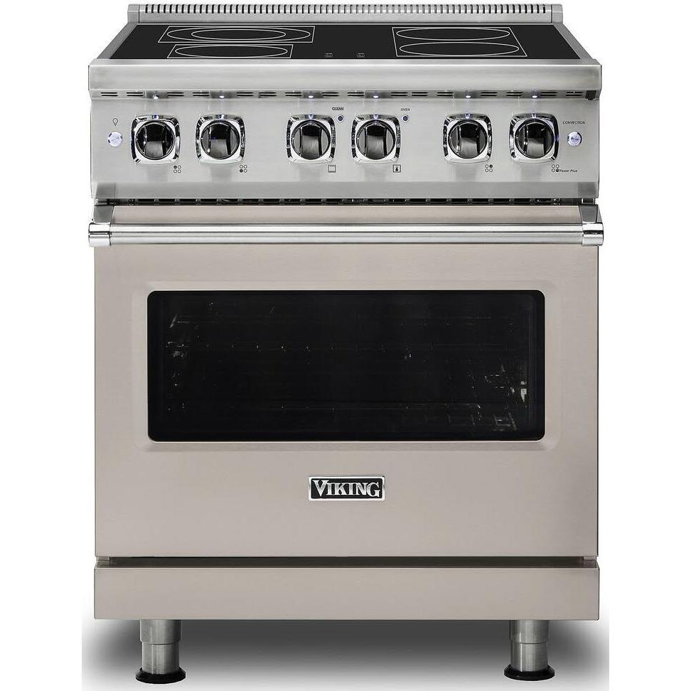 Viking 30-inch Freestanding Electric Range with SoftLit LED Lights VER5301-4BPG