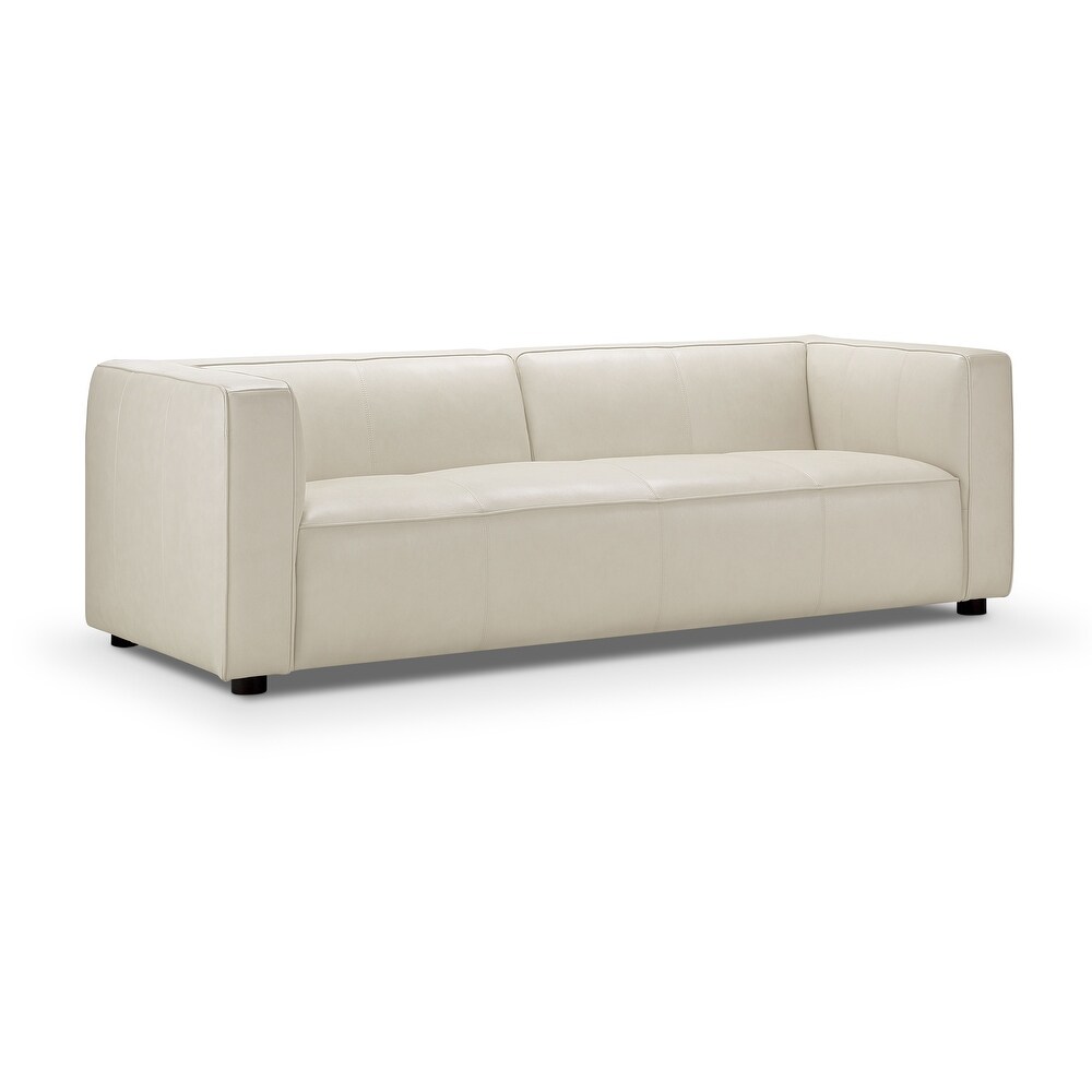 Abbyson Otto Modern Top Grain Leather Sofa