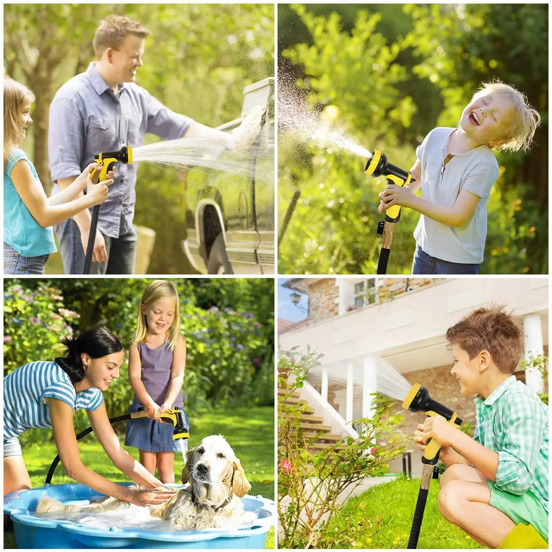 Multifunction 10 Function Plastic Garden Hose Nozzle Water Gun Portable Garden Spray Water Gun Factory supply of goods