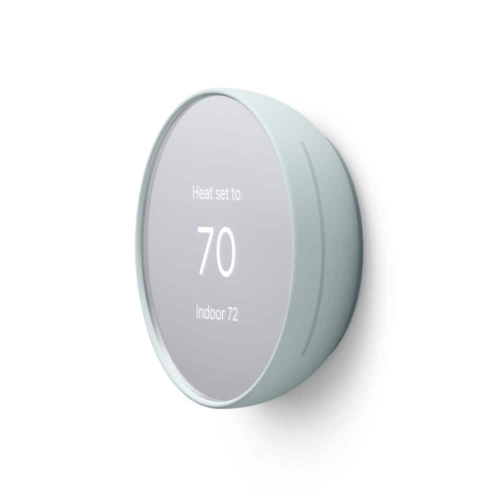 Google Nest Thermostat  Smart Programmable WiFi Thermostat Fog  Nest Thermostat Trim Kit Deep Fog