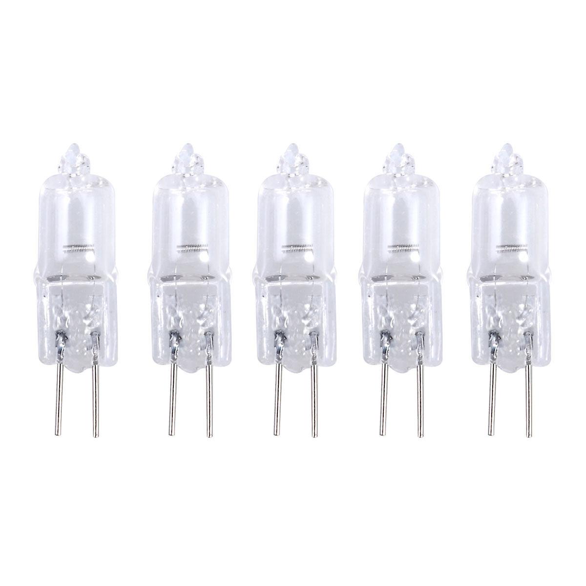 5 Pcs 50w 12v 2900k G4 Base Bi-pin Crystal Lamp Halogen Bulbs For Cabinet Lighting Spotlight