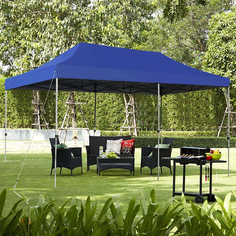 10 x 20 FT Pop Up Canopy Tent Portable Folding Event Party Tent Adjustable with Roller Bag