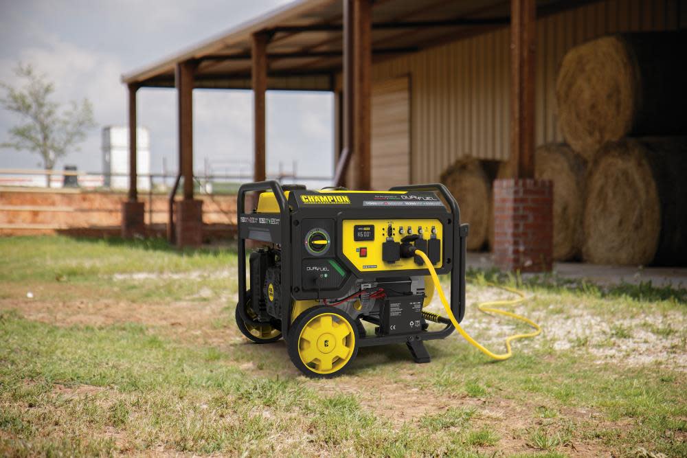 Champion 9200 Watt Dual Fuel Portable Generator with Electric Start ;