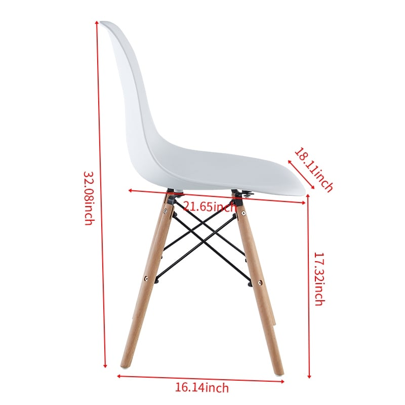 Round 5 Pieces Dining Table Sets with High Back Dining Chairs  White