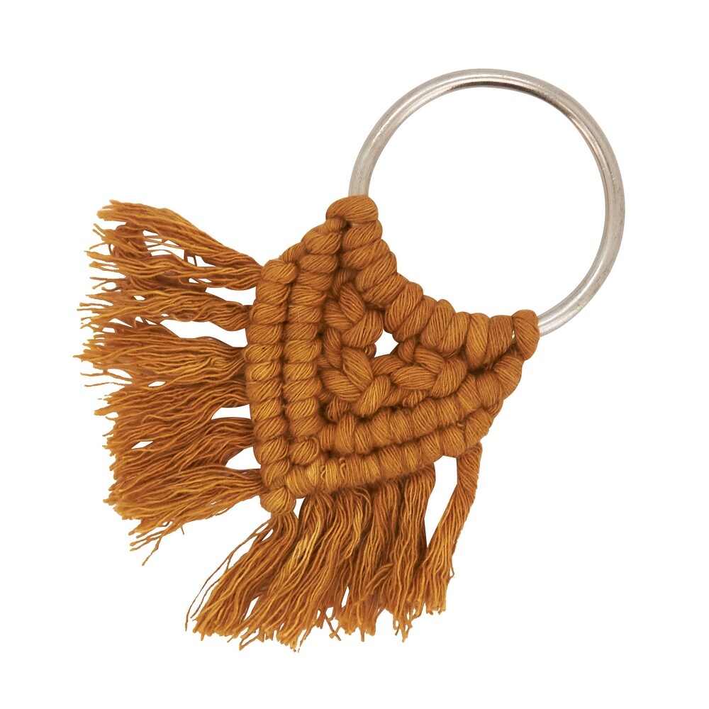 Napkin Rings With Braided Design (Set of 4)