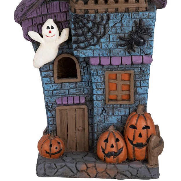 Led Lighted Haunted House With Ghosts Halloween Decoration