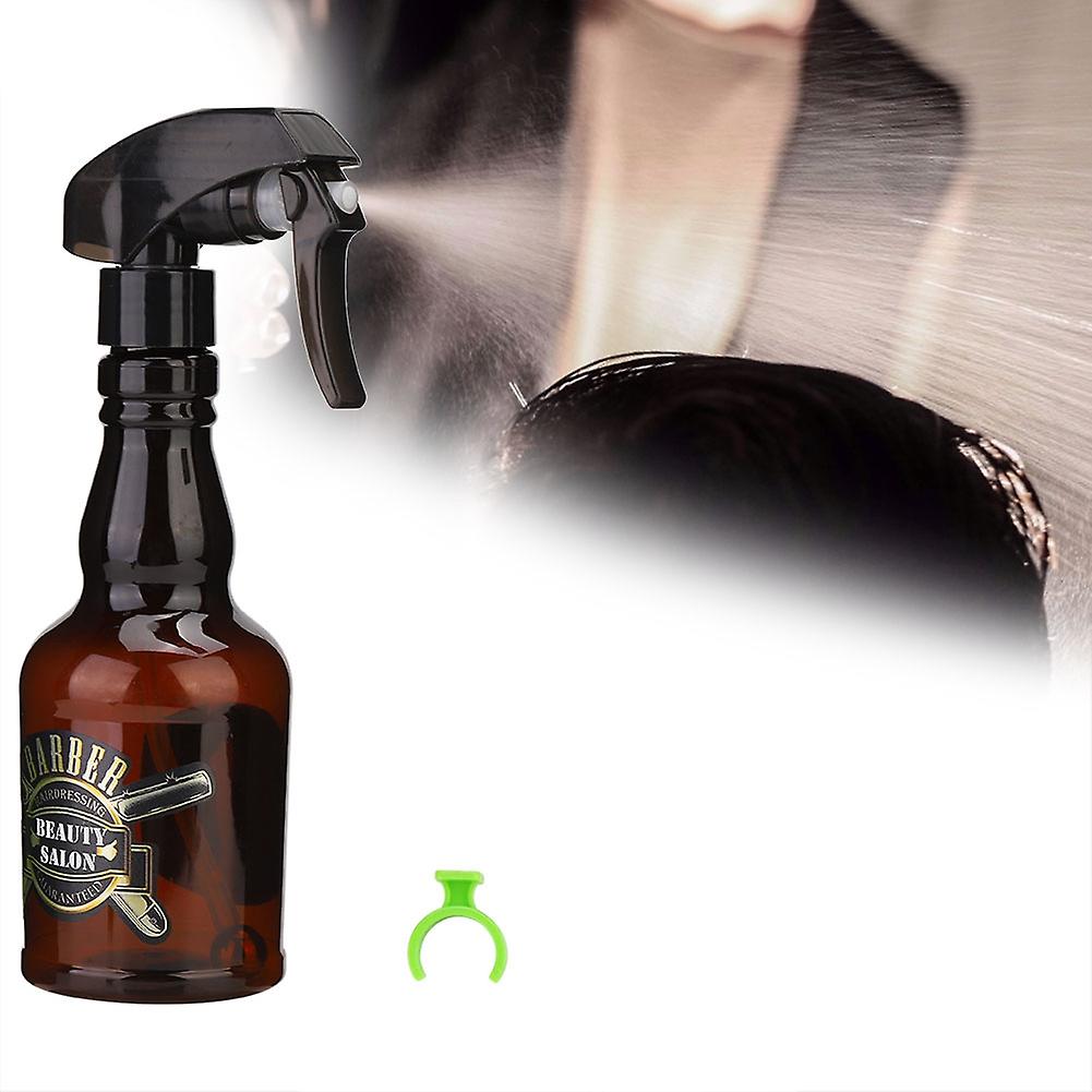 280ml Vintage Water Sprayer Refillable Barber Empty Spray Bottle Hair Accessory (brown)