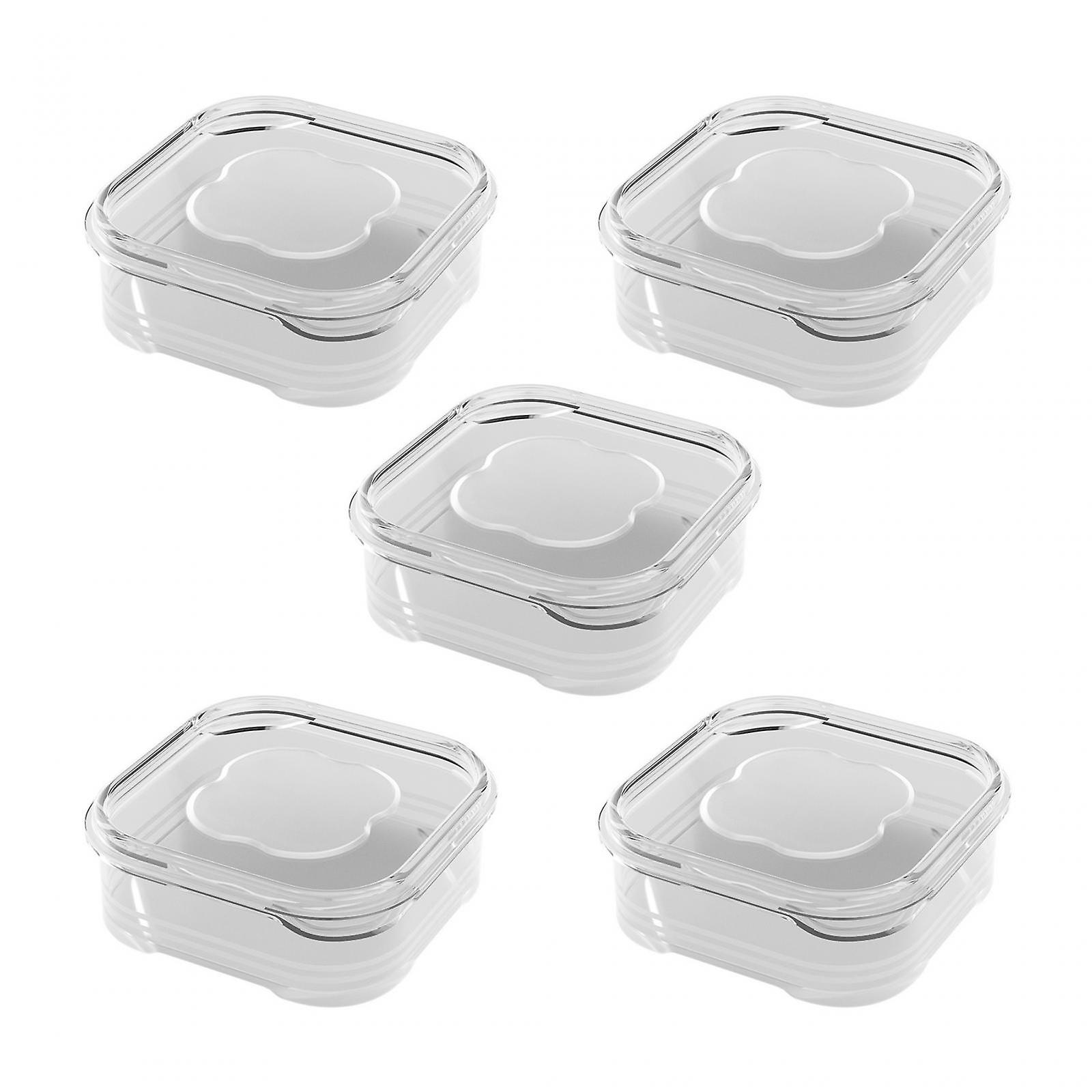 5 Pieces Food Containers For Refrigerator Transparent Food Storage Container