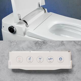 BIDETMATE 6000 Intelligent Elongated Bidet Toilet Hands-Free OpenClose Heated Water Seat Cyclone-Dri Auto-Flush BM-6000-E