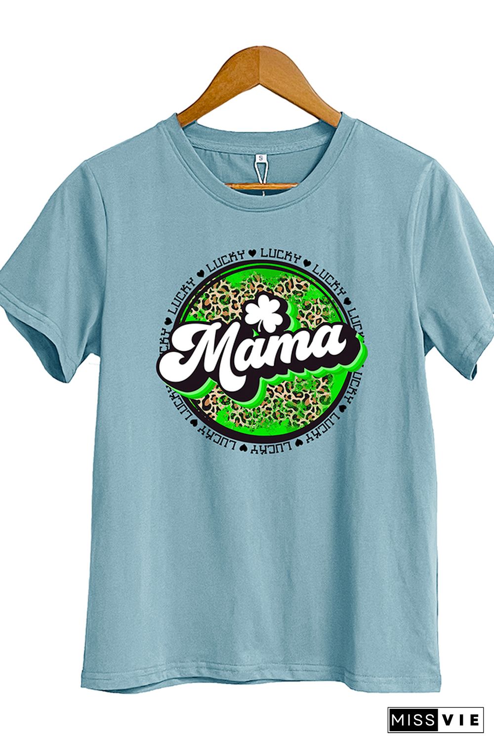 Lucky Mama Short Sleeve Graphic Tee Wholesale