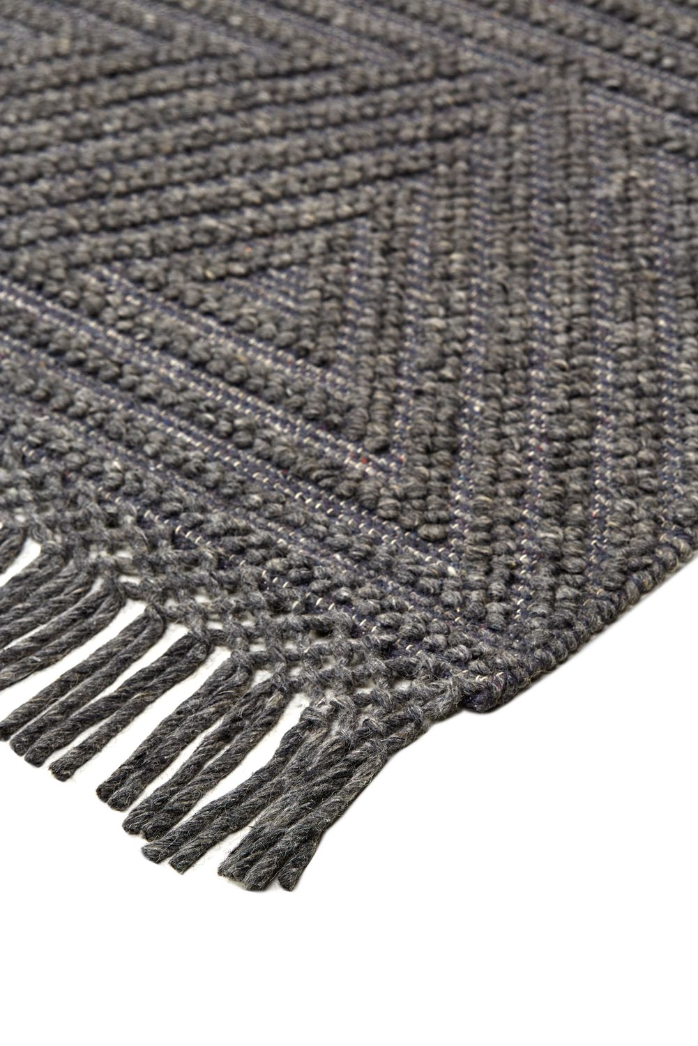 Lavinda Hand Woven Charcoal Gray Rug by BD Fine