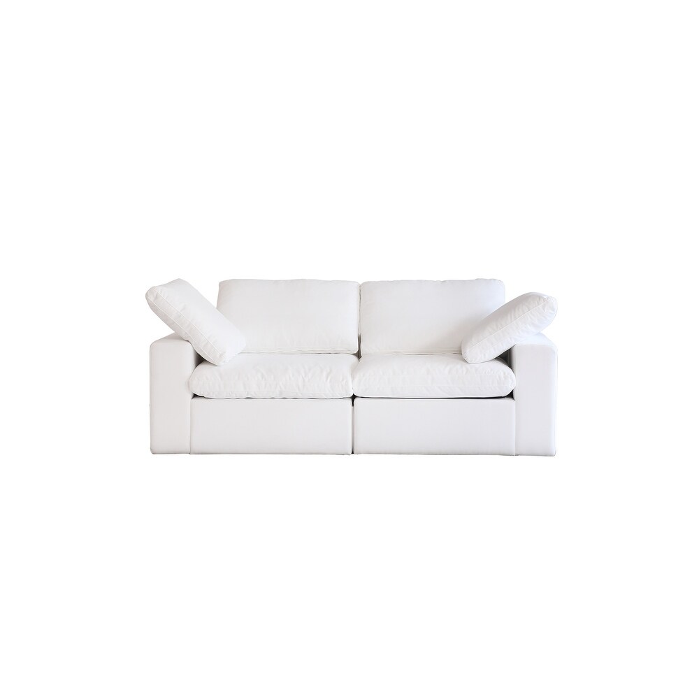 Modern Velvet Sectional Sofa Down Filled Overstuffed Upholstered Couches for Living Room