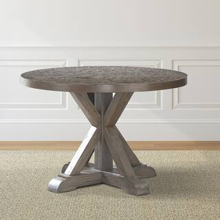 Steve Silver Molly Grey Round Dining Table MY4848T